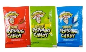 Warheads Popping Candy 3 Flavors - 0.98 oz 12ct