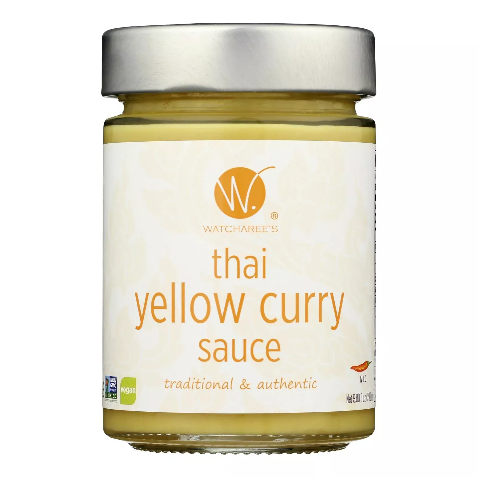 Watcharee's - Sauce Thai Yellow Curry - Case of 6-9.8 Fluid Ounce