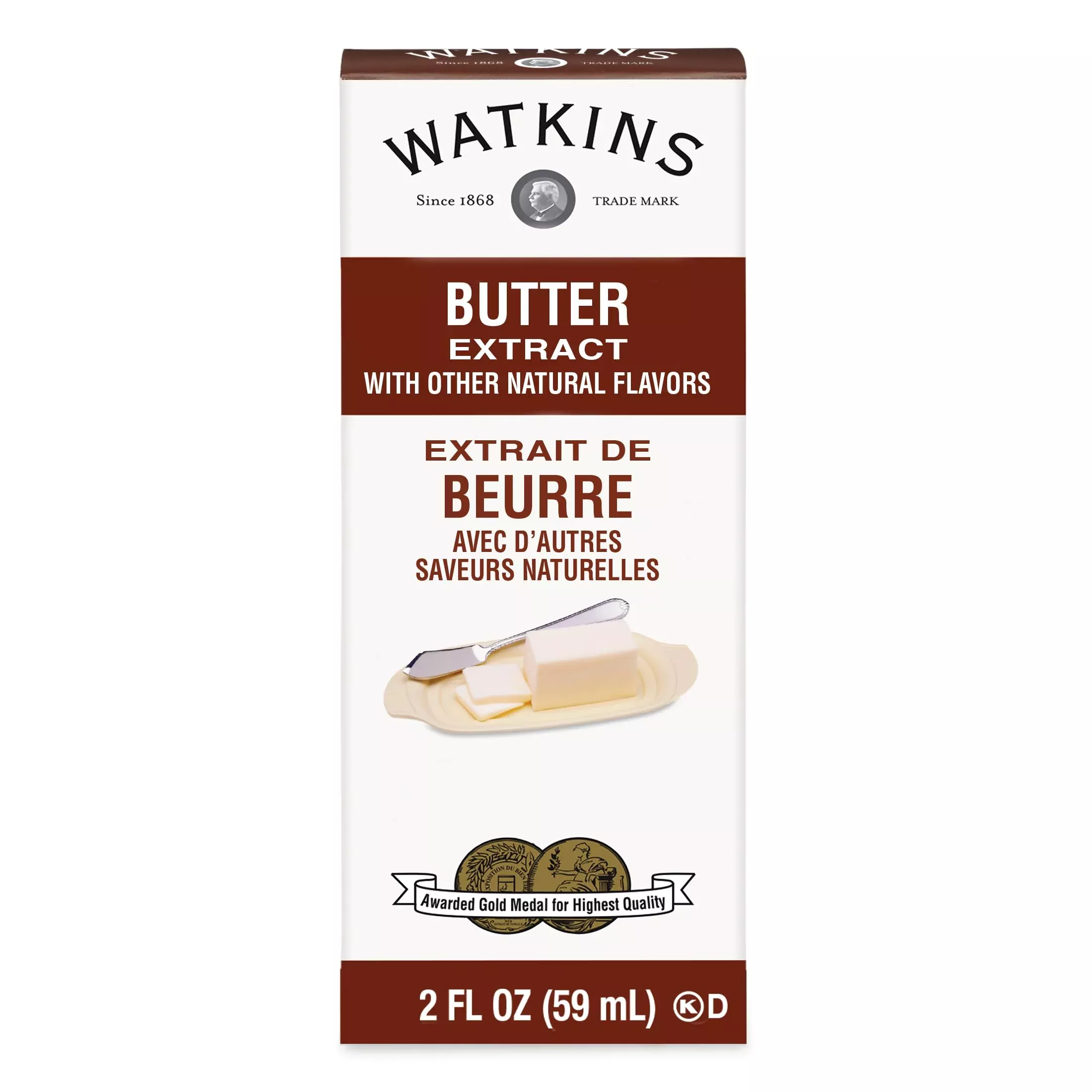 Watkins Butter Extract With Other Natural Flavors, 2 Oz. Bottles, Pack Of 6 (Packaging May Vary)