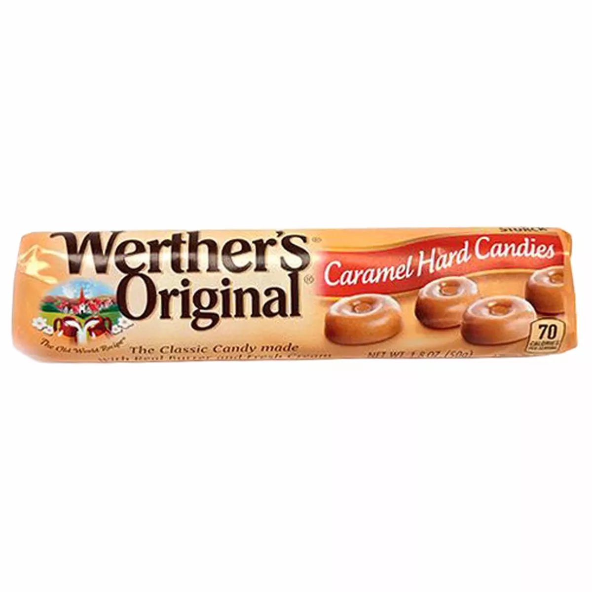 Werther 's Original Caramel Hard Candies - 1.8-oz. Roll