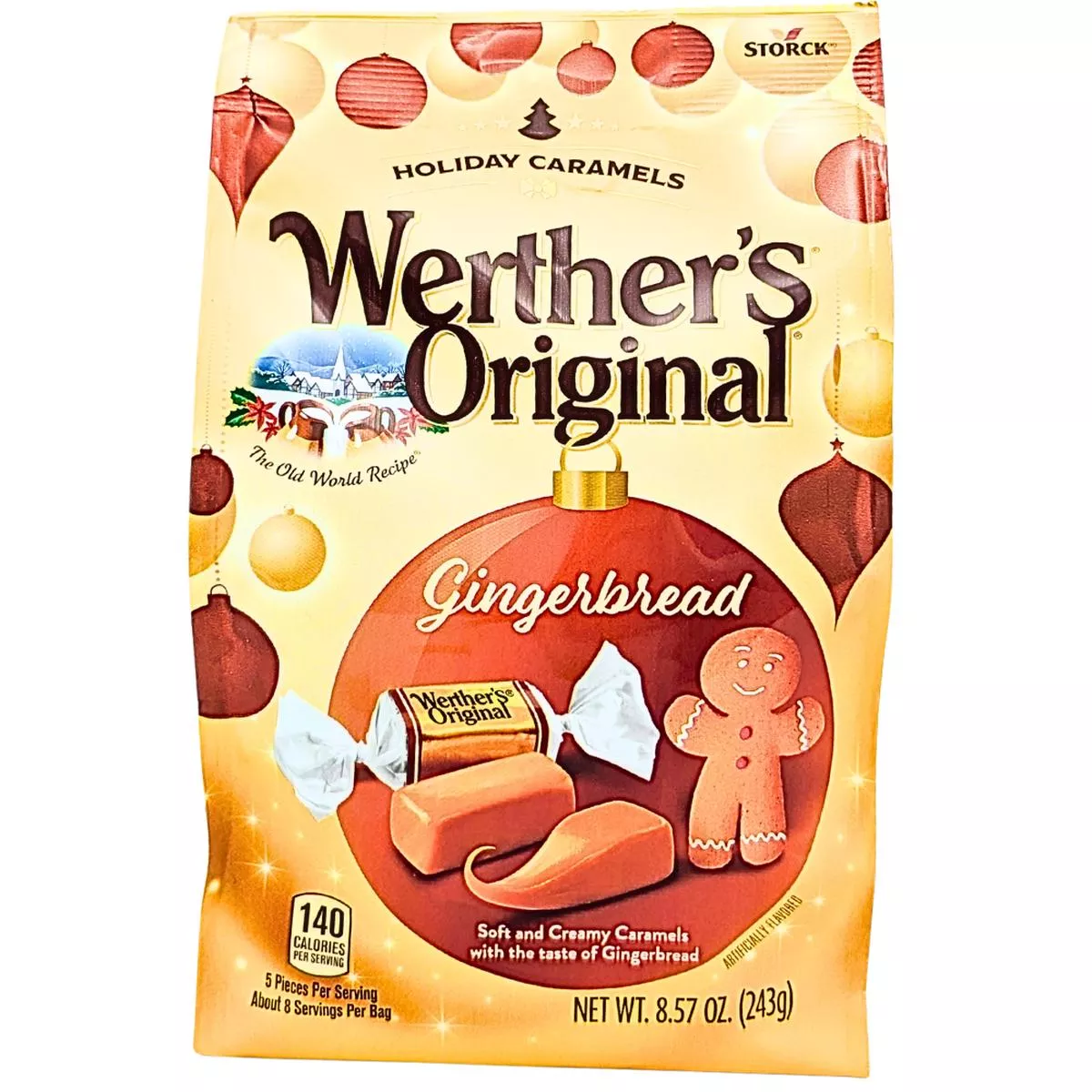 Werther’s Original Gingerbread Soft Caramels 8.57oz – 8 Pack