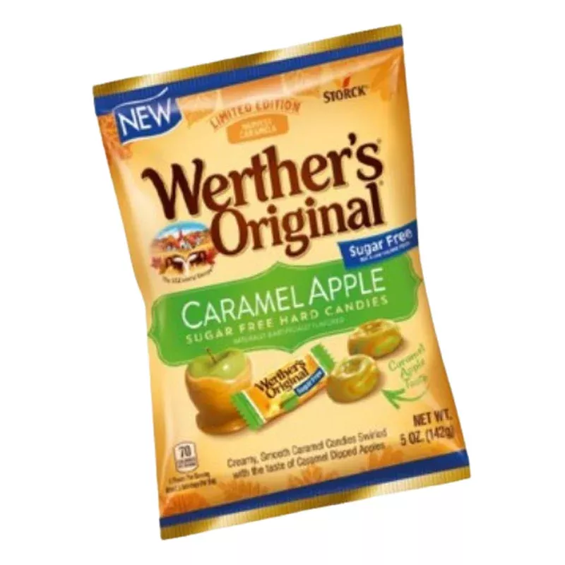Werther's Sugar Free Caramel Apple Hard Candies 5 oz. Bag