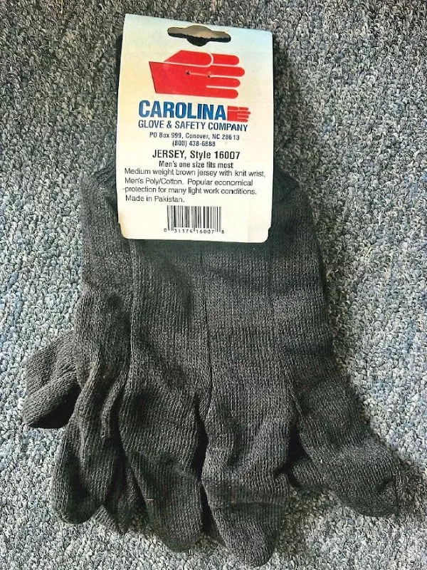 Westchester Protective Brown Jersey Work Gloves - 7 oz