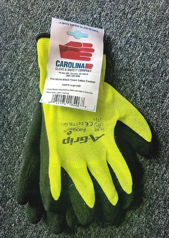 Westchester Protective Hi-Vis Yellow PVC Dot Grip Gloves - 3 Pair