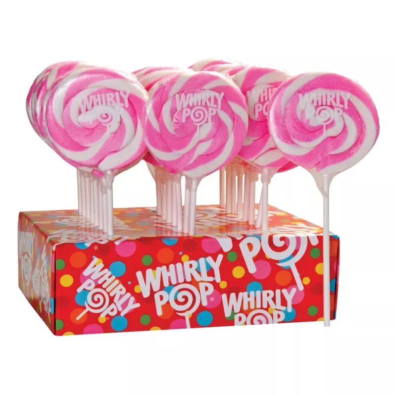 Whirly Pops Light Pink Bubblegum – 24ct