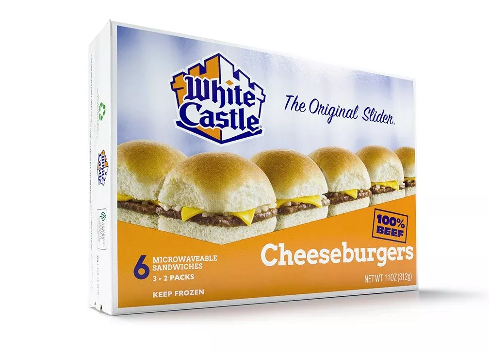 White Castle Cheeseburger Slider 11 Ounce Size - 12 Per Case