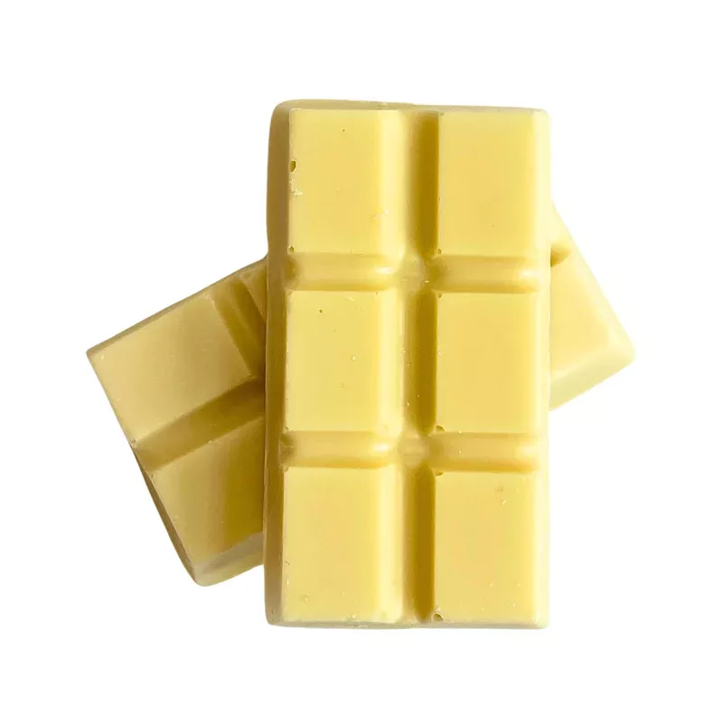 white chocolate bar stack