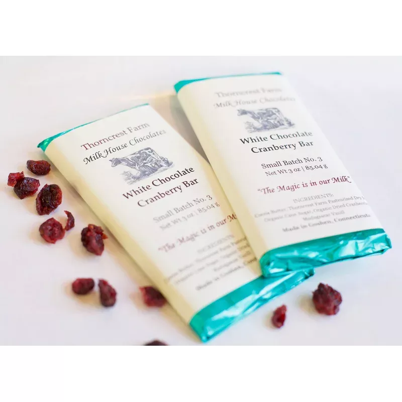 white chocolate cranberry bar
