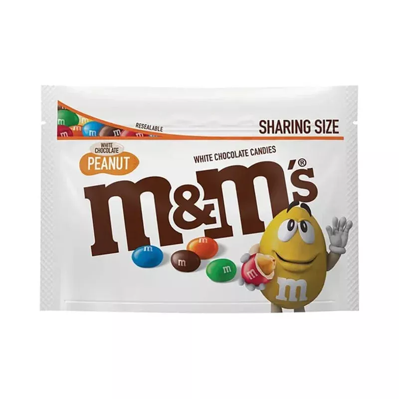 white chocolate peanut m&ms: 9. 6-ounce bag