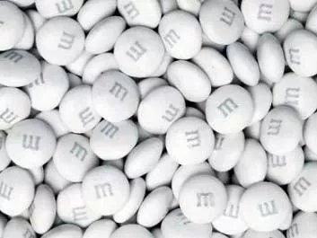 White M&M's- 2 lb.