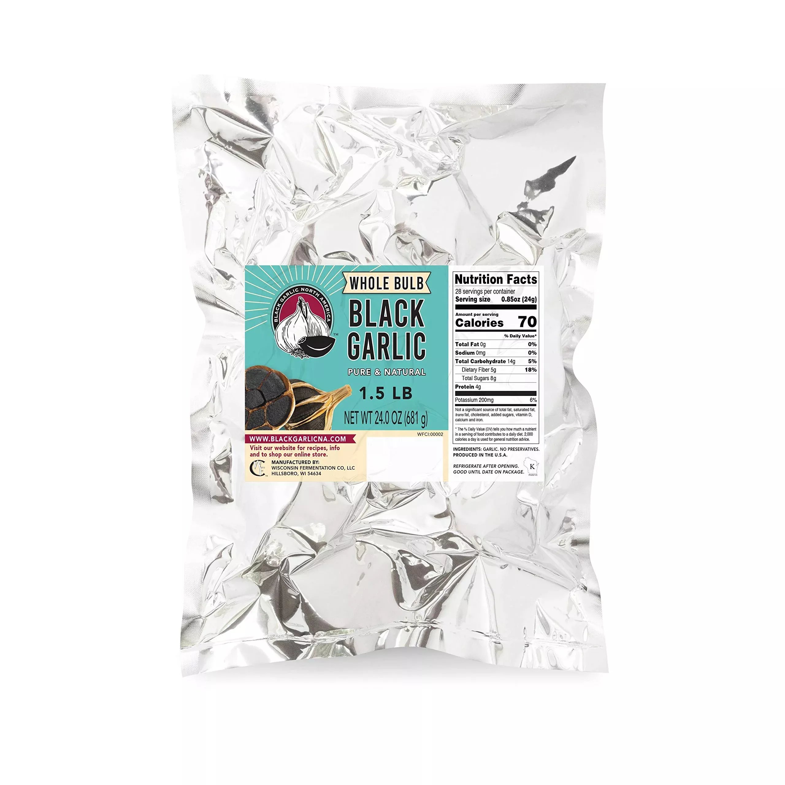 Whole Black Garlic - 1.5 Pounds