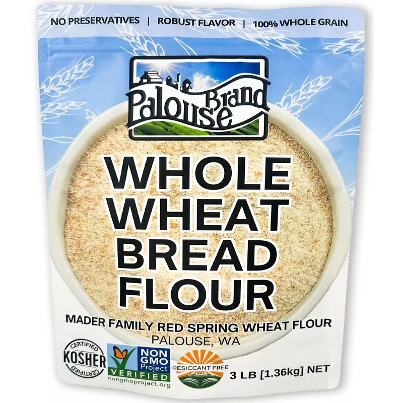 Whole Wheat Bread Flour | 3 LB | Certified Glyphosate Residue Free