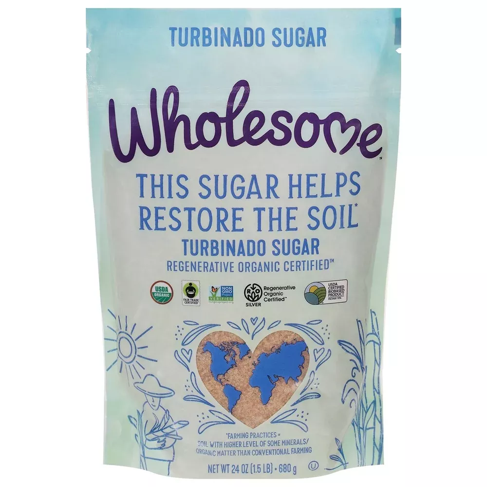Wholesome - Sugar Organic Turb Regen - Case of 12-24 OZ