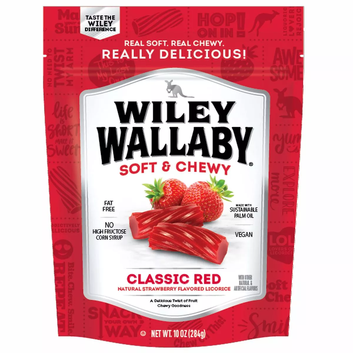 Wiley Wallaby Classic Red Strawberry Flavored Licorice