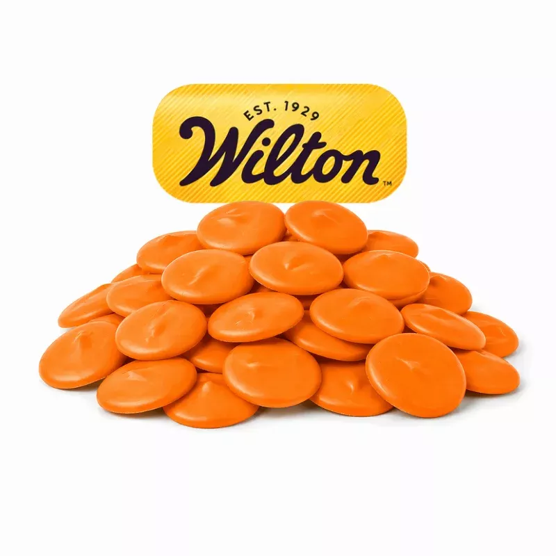 wilton orange confectionery melting wafersbulk value bag