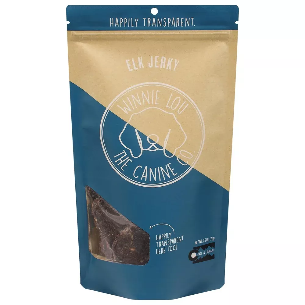 Winnie Lou The Canine Co - Dog Treat Jerky Elk - Case of 6-2.5 OZ