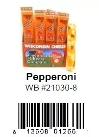 Wisconsin's Best Pepperoni Cheddar Cheese 1 oz 24ct