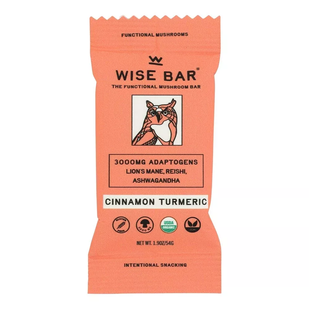 Wise Bar - Bar Organic Cinnamon Turmeric - Case of 12 - 1.4 ounces