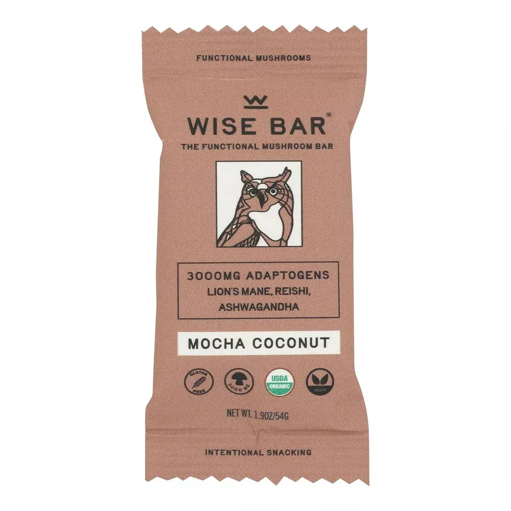 Wise Bar - Bar Organic Mocha Coconut - Case of 12 - 1.4 ounces
