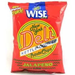 Wise New York Deli Jalapeno Potato Chips - 36 / Case