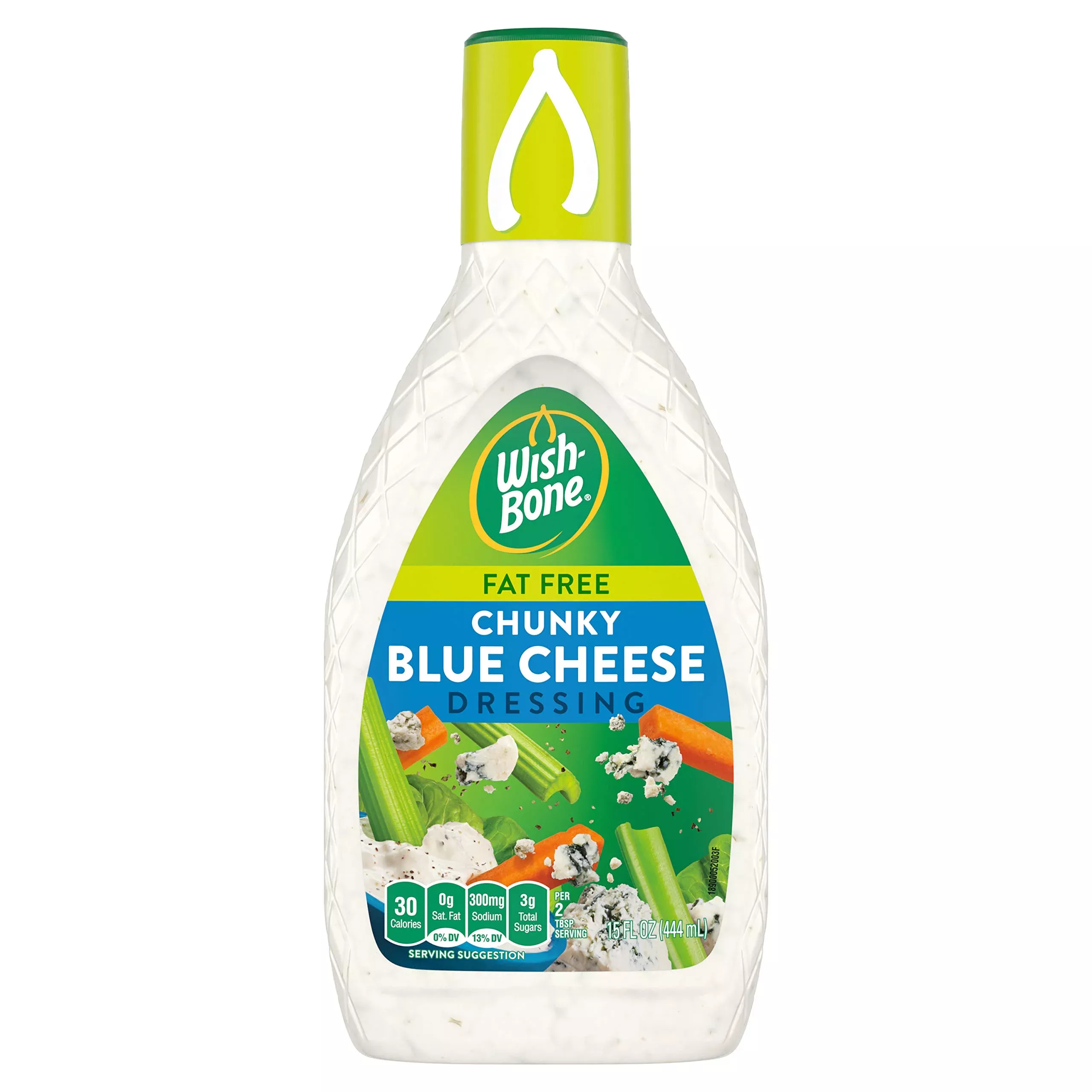 Wish-Bone Fat Free Chunky Blue Cheese Salad Dressing, 15 Fl Oz