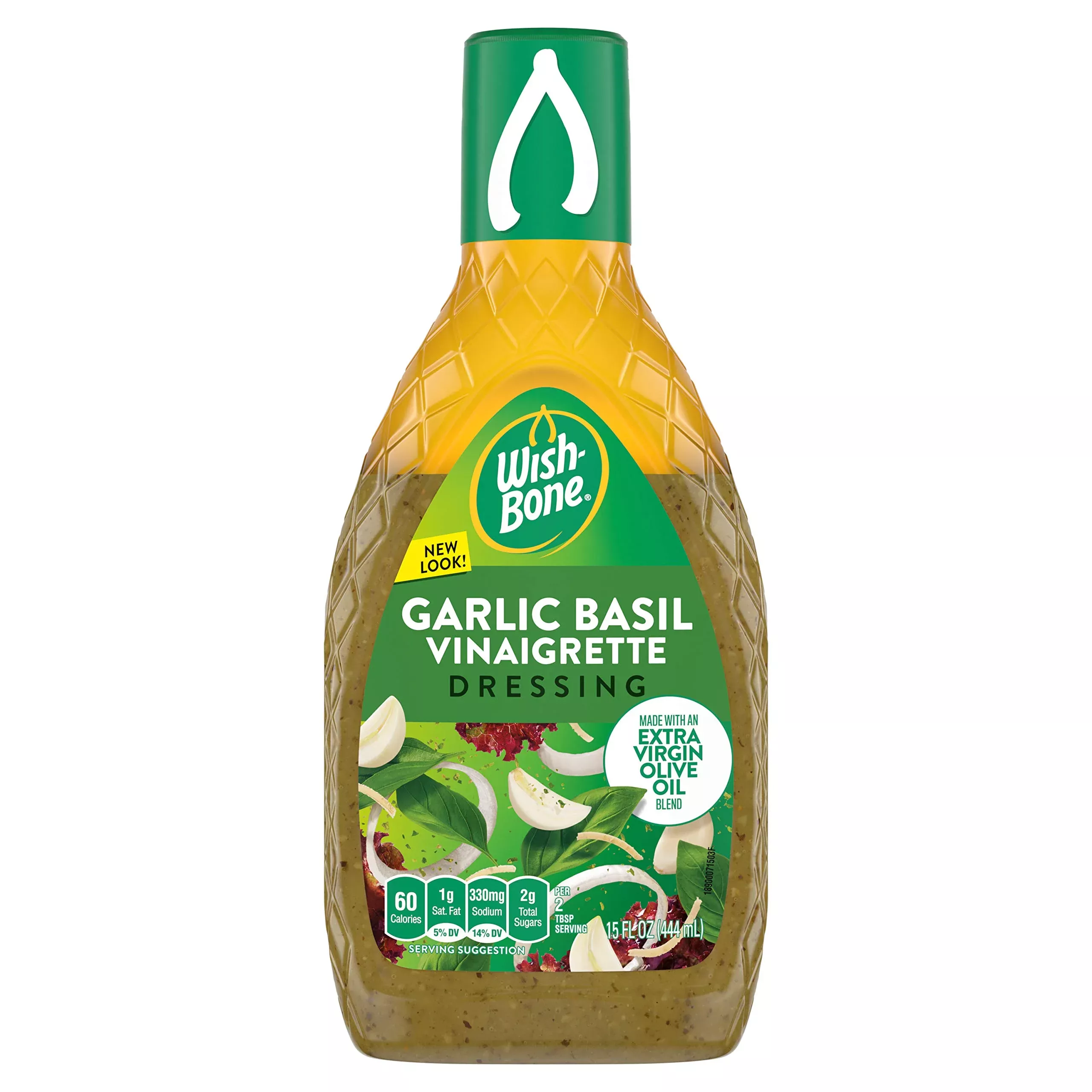 Wish-Bone Salad Dressing Garlic Basil Italian Dressing 15 Oz
