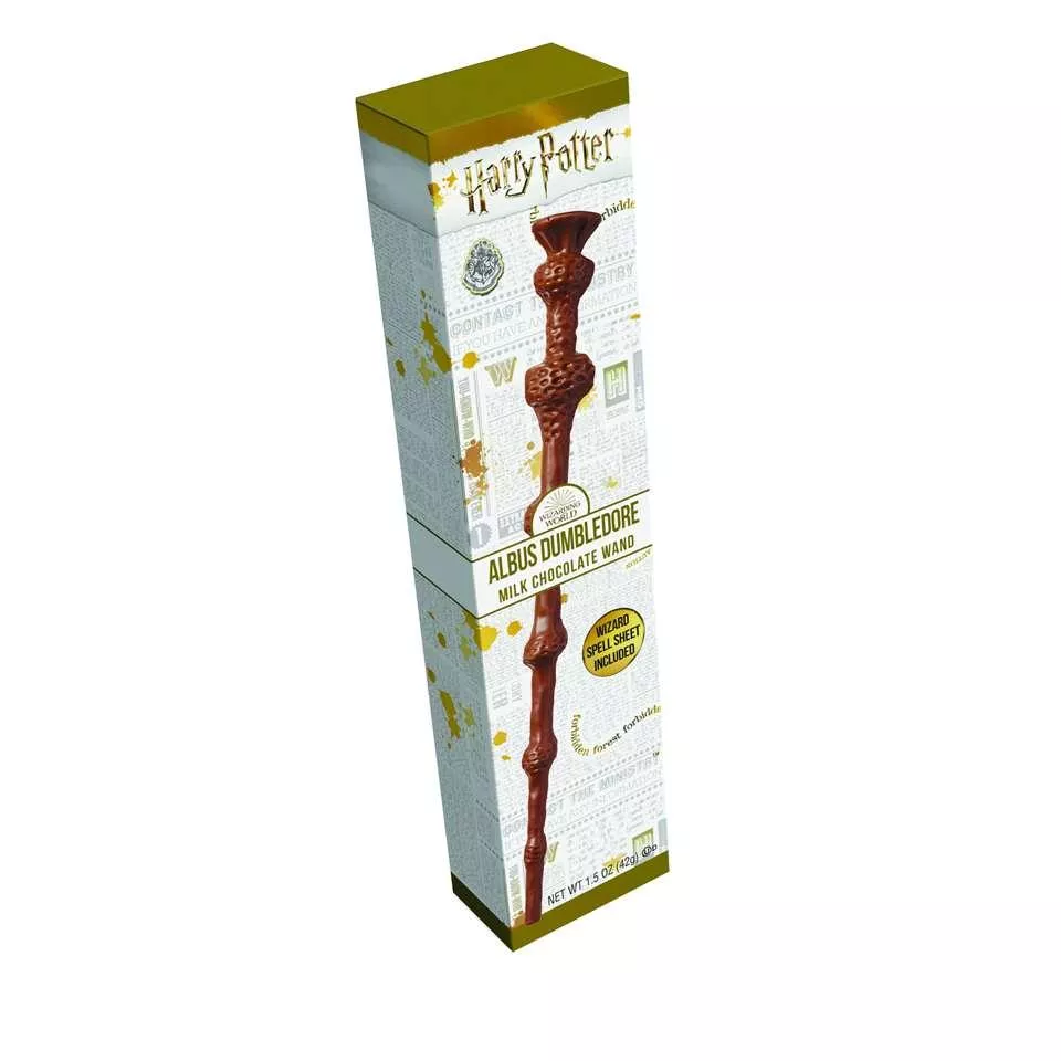 Wizarding World  Harry Potter " Albus Dumbledore" Milk Chocolate Wand - 3 / Box
