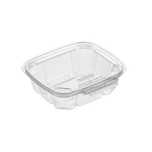Wna Inc. Breakaway Tamper Visible Food Container 8 Ounce Rectangular, 50 Each, 6 Per Case