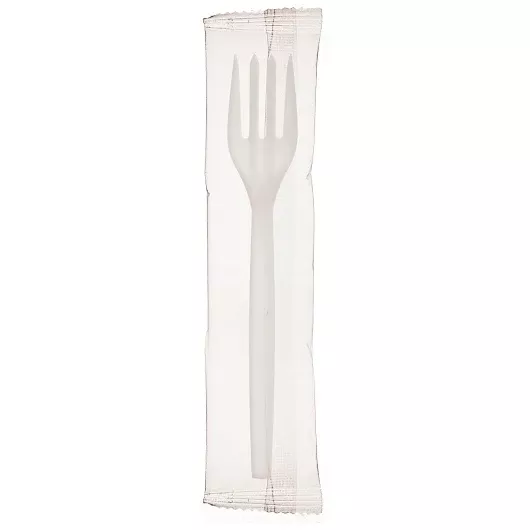 Wna Inc. Ecosense 7 in White Fork Individually Wrapped - Not Compostable, 750 Each, 750 Per Pack