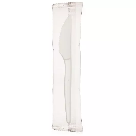 Wna Inc. Ecosense 7 in White Knife Individually Wrapped - Not Compostable, 750 Each, 750 Per Pack