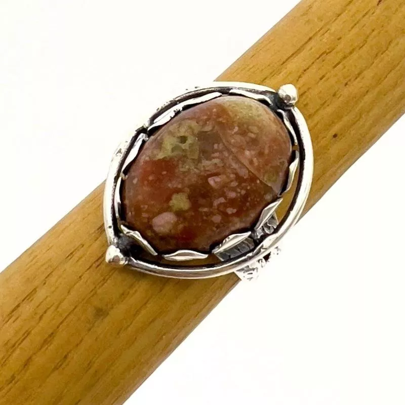 Women 's Bloodstone Minimalist Ring