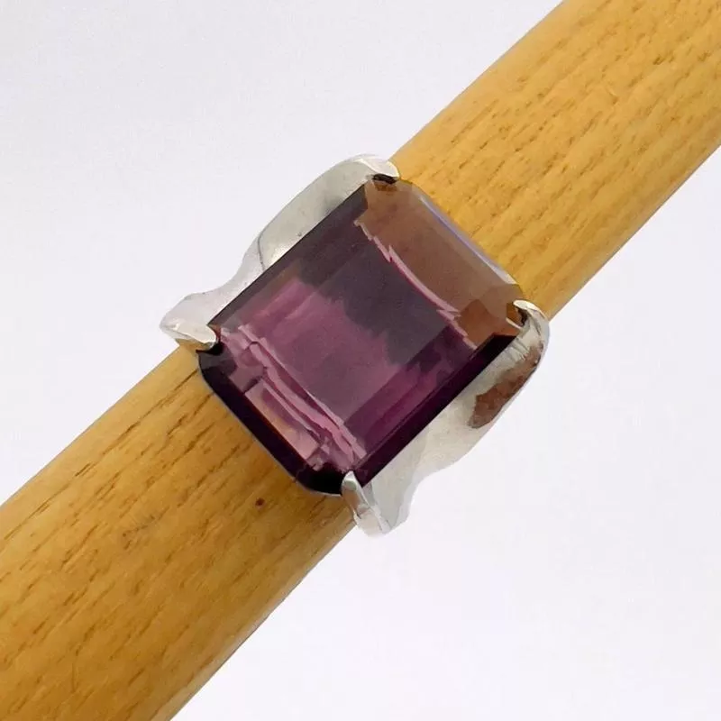 Women 's Genuine Amethyst Stacking Ring