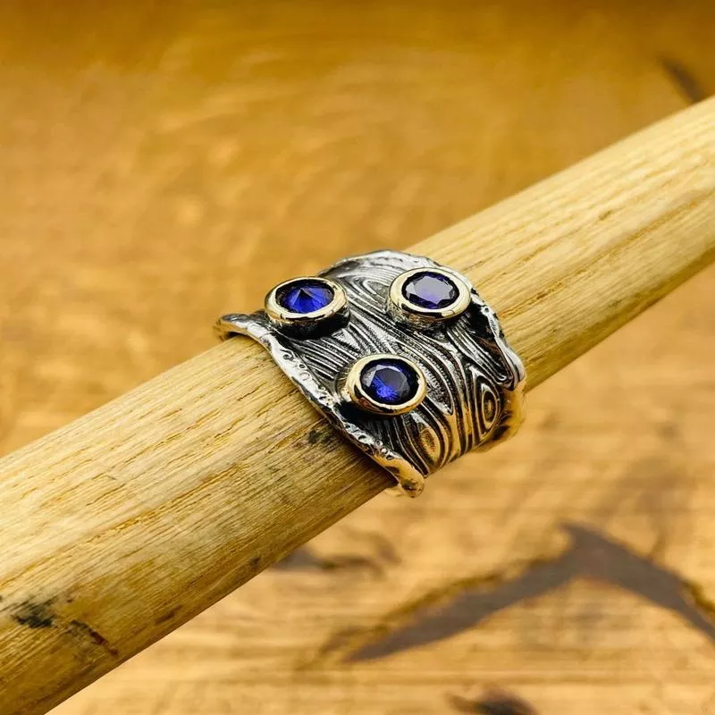 Women 's Purple Amethyst Multi Stone Ring