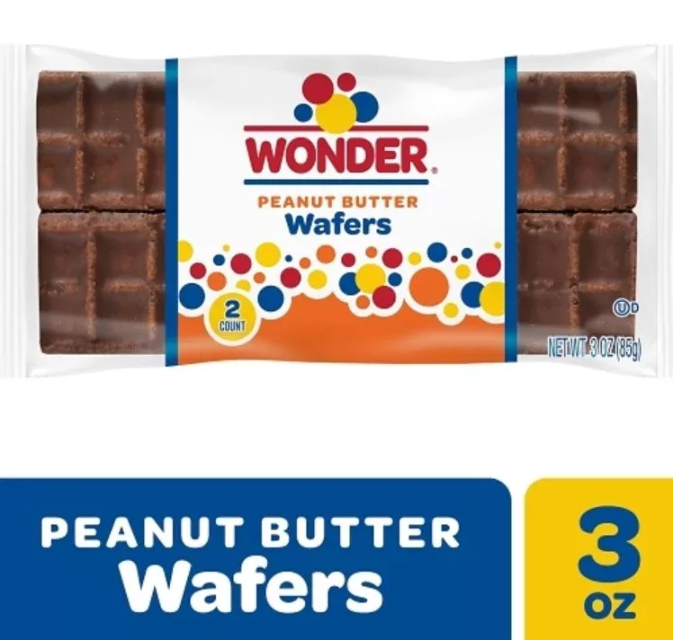 Wonder Peanut Butter Wafers Boxes 09ct