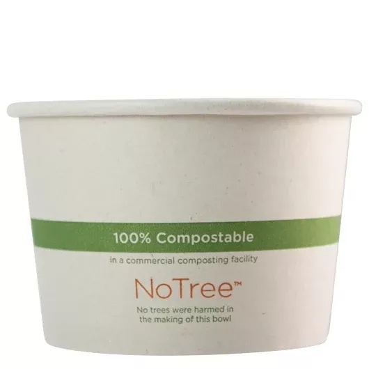 World Centric 100% Sugarcane 16 Ounce Paper Bowls, 50 Each, 10 Per Case