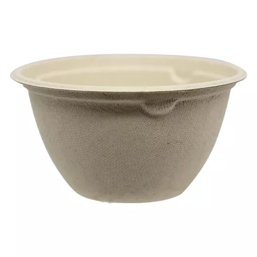World Centric 6 Ounce Bowls - Unbleached Plant Fiber - Compostable, 50 Each, 20 Per Case