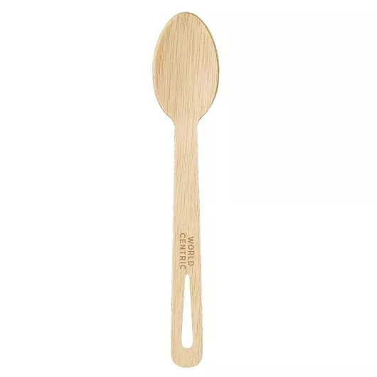 World Centric Compostable Bamboo Spoon, 100 Each, 20 Per Case