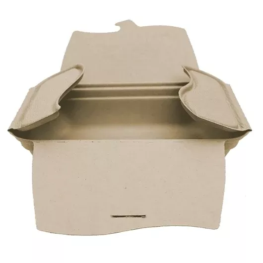World Centric Flap Container Unbleached Plant Fiber, 50 Each, 4 Per Case