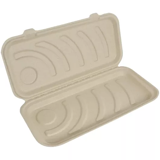 World Centric Flat Bread Pizza Box - Unbleached Plant Fiber - Compostable, 50 Each, 4 Per Case