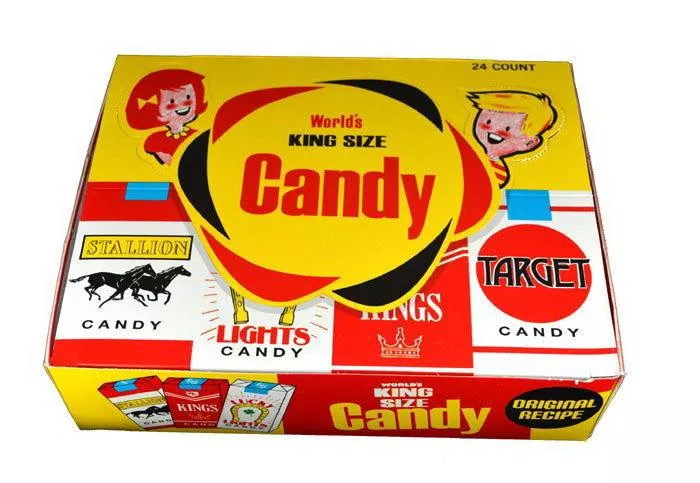 World's "King Size" Candy Cigarettes - 24 / Box