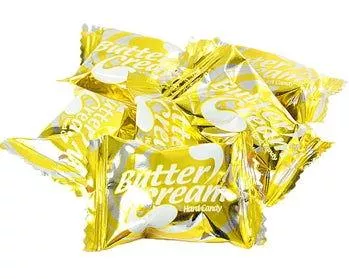 Wrapped Butter n' Cream Butter Toffee Hard Candy - 5 lb.