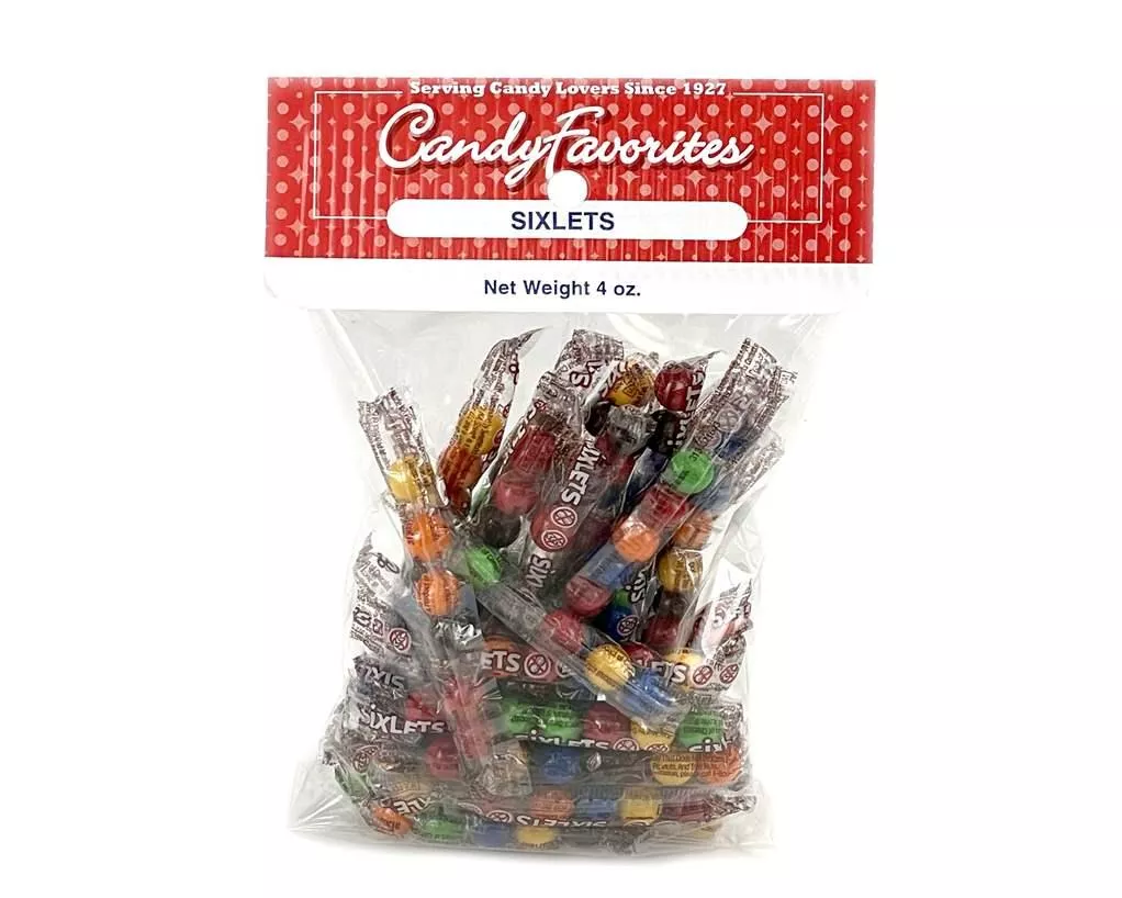 Wrapped Sixlets 4 oz. Bags - 6 / Box