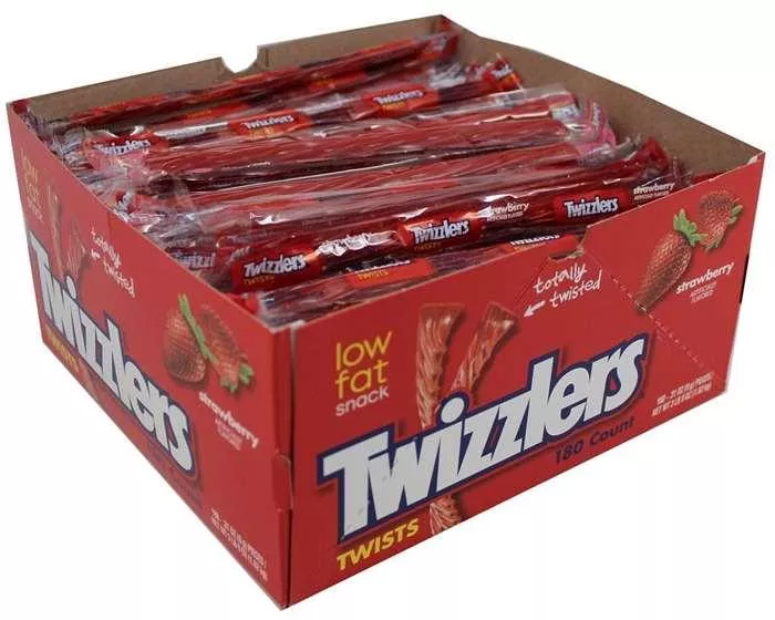 Wrapped Strawberry Twizzlers Licorice - 180 / Box