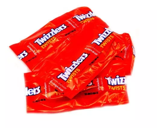 Wrapped Twizzlers Strawberry Licorice Bulk - 5 lb.
