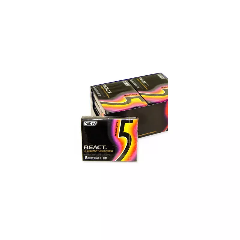 Wrigley’s 5 Gum – React 2 Fruit 15-Stick 10ct