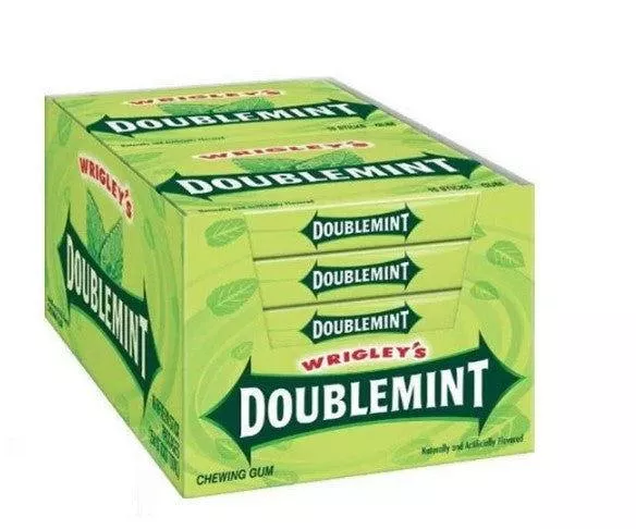 Wrigley's Doublemint Gum Slim Pack - 10 / Box