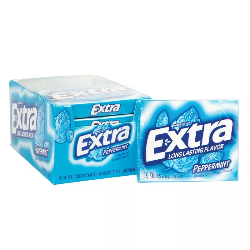 Wrigley’s Extra Peppermint – 15-Stick Packs 10ct