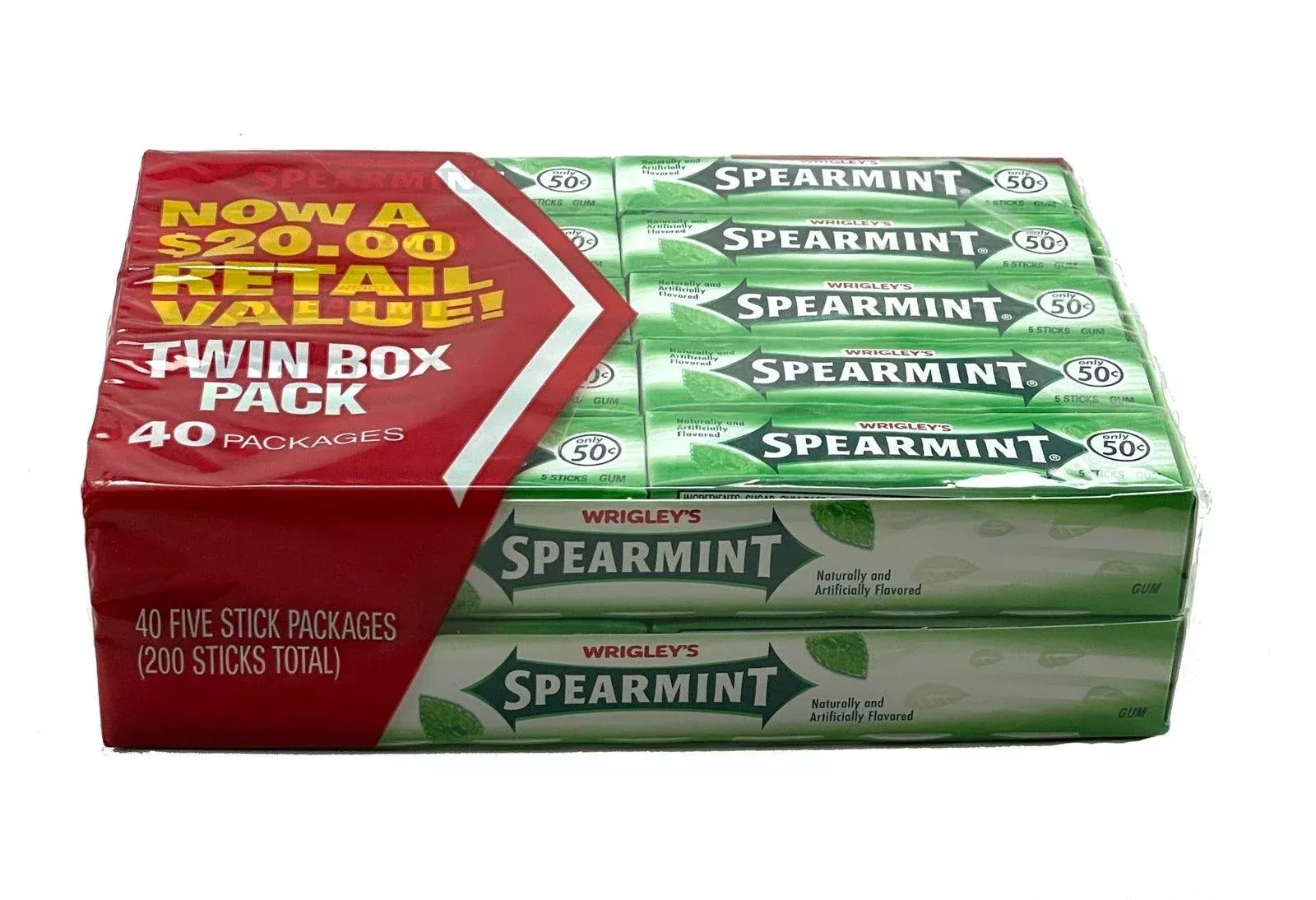 Wrigley's SpearmintGum - 40 / Box