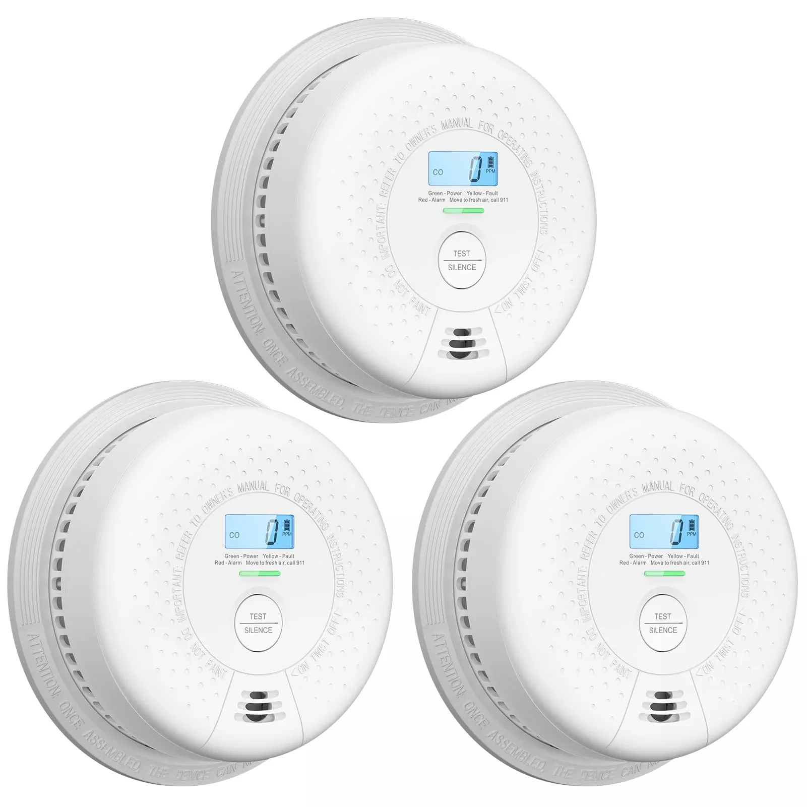 X-Sense Smoke Detector Carbon Monoxide Detector Combo, 10-Year Battery