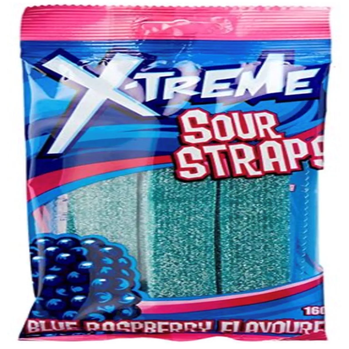 X-Treme Sour Straps Blue Raspberry 5.6oz